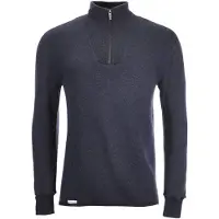 Woolpower Zip Turtleneck 400 Dark Navy