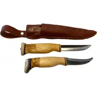 Wood Jewel Kaksoispuukko Dubbelkniv med Flåkniv