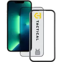 Tactical iPhone 17e/16e/14/13/13 Pro Impact Armour skärmskydd av härdat glas - svart kant