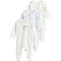 Next Pyjamas beige / ljusblå / brun / grå