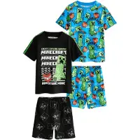 Next Pyjamas azur / grön / svart / vit
