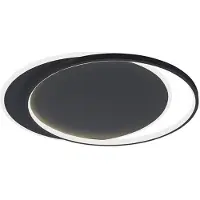 VIOKEF LED taklampa Evelyn, Svart, Vardagsrum / matsal, Aluminium / grå / zink, Modern, LED-taklampa