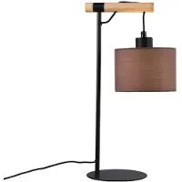 VIOKEF Bordslampa Rika, dimbar, Aluminium / grå / zink, Vardagsrum / matsal, Textil / tyger / siden, Bordslampa