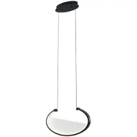 VIOKEF Pendellampa Adele, Svart, Vardagsrum / matsal, Aluminium / grå / zink, Modern