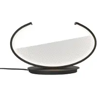 VIOKEF LED bordslampa Adele, Svart, Vardagsrum / matsal, Aluminium / grå / zink, Modern, LED-bordslampa