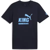 Puma Tränings T-Shirt MCFC King - Deep Navy/Blå, storlek XX-Large