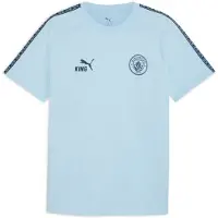Puma Tränings T-Shirt MCFC King - Silverhimmel/Deep Navy, storlek Large