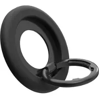 Spigen Nano Pop (MagFit), Magnetisk ring, Svart, Metall, Silikon, Apple, 1 styck