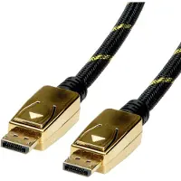 Roline DisplayPort Anslutningskabel DisplayPort-kontakt, DisplayPort-kontakt 3.00 m Flerfärgad 11.04.5922 Skärmad DisplayPort-kabel