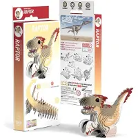 Eugy the Raptor dinosaur 3D eko-pussel