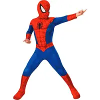 Rubies Maskeradkläder - Spider-Man Classic+ Kostym - - 5-7 år (110-122) - Maskeradkläder