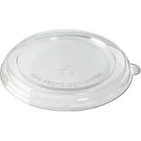 Multi Lock rund Ø194x20 mm RPET klar till bagasse-skål 1200 ml, 4 pk x 40 st/fp