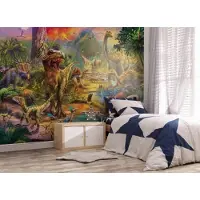 Walltastic Dinosaurielandskap tapet 243 x 305 cm