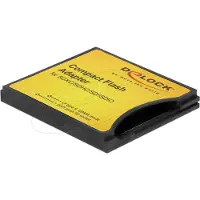 DeLOCK Seriell Adapter [1x CompactFlash - 1x SD-kort plats] 0 mm Svart