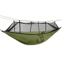 Briv Hängmatta Parachute med Myggnät 260x140cm (Färg: Oliv)