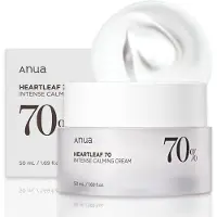 ANUA Hokudami 70 Intense Calming Cream 50ml Moisturizing Care Full of Moisturizing Feeling Fluctuous Skin Oily Skin Heartleaf Cream Skin Care Moisturi