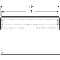 Geberit Underskåp ONE 1 låda 118,4x26,6x47 valnöt