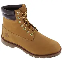 Timberland för män. TB1A27TP2311 6 Inch Lace Up Boot bruna läderstövlar (50 W), Hud, Karta, Nyckelband, Casual