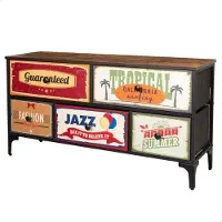 Max Home Vintage-retro Byrå 5 Lådor