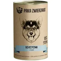 Paka Zwierzaka Dziczyzna i łosoś 12x400 g