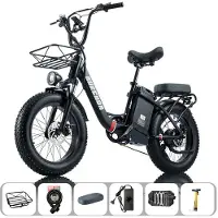 Burchda electric bike for adults- U8 1000W, 48V 31.5Ah Lithium Battery, fatbike 4.0, Snow-Proof, All-Terrain, 2025 Model, for Adults