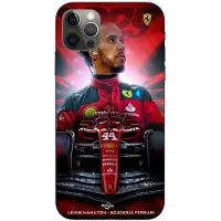 CAPACHEAP Coque Maniacase pour Iphone 12 Pro Lewis Hamilton Ferrari officiel svart