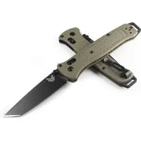 Benchmade Bailout 537Bk-06 Ranger Green Grivory Tanto Plain