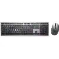 Dell Pro Plus Keyboard and Mouse KM7321W - Sats med tangentbord och mus - trådlös - 2.4 GHz, Bluetooth 5.0 - QWERTY - brittisk - Titan gray