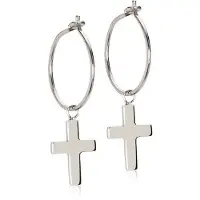 Blomdahl NT Ear Ring 14 mm Pendant Cross 11 mm