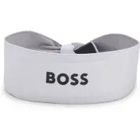 BOSS Sports headband in stretch twill with printed logo