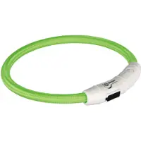 Trixie Usb Flash Light Collar Grönt L–XL