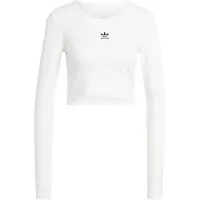 Adidas Essentials Ribbed Crop Långärmad Topp