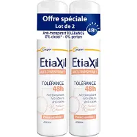 Etiaxil - Anti-Transpirant - Transpiration Modérée - Aisselles - Tolérance 48H - Lot de 2 x 150ml