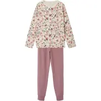 Name it Pyjamas 'Nostalgia Flower' beige / brun / khaki / gammalrosa