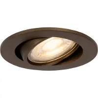 QAZQA Smart infälld spotlight mörkbrons justerbar inkl. Wifi GU10 50mm - Cisco
