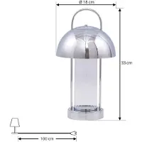 LINDBY Bordslampa , Mareli, dimbara, Grå, Matsal, Metall, Modern