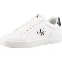 Calvin Klein Leather Signature Logo Trainers