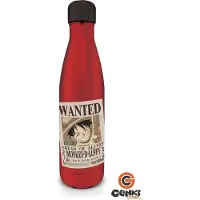 Ginza.se One Piece: (Wanted Luffy) Metal Drinks Bottle
