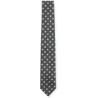 BOSS Silk-blend tie with jacquard pattern