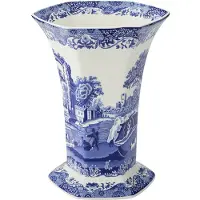 Spode Blue Italian vas blå/vit