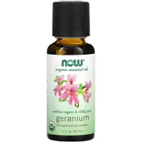 Now , Ekologisk Essential Oils, Geranium, 1 fl oz (30 ml)