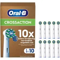Oral-B Pro CrossAction borsthuvuden vit, 10 st.