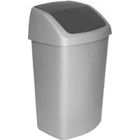 Curver soptunna Swing Top 25L 34 6x27 8x51 1 cm tumsi färg/silver 3253923986631