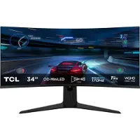 TCL Skärm PC Gaming 34R83Q 34 Kurvad WQHD Svart och Vit