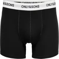 Only & Sons Boxershorts 'ONSFitz' svart / vit