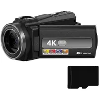 INF Videokamera 4K/48MP/16x zoom/IR mörkerseende/fjärrkontroll/32GB kort