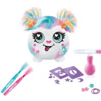 Airbrush Plush Gosedjur - 10 cm - Hårfärgat Mini - Elegant - - One Size - Gosedjur