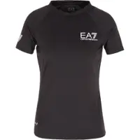EA7 för kvinnor. 8NTT70_TJEMZ Sport T-shirt svart (XXL), Deportivo, Multisport, Polyamid, Kort ärm