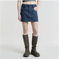 G-Star för kvinnor. D25319-D785-001 Origins Bowey Selvedge kjol blå (24), Casual, Ekologisk bomull, Hållbar