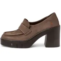 Art för kvinnor. 119721312003_012 Moccasiner i brunt läder 1972 (36), Hud, 8 till 10 cm, Ingen, Casual